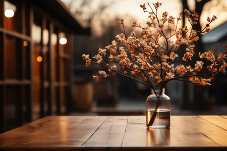 small table is cozy and warm professional photographyの素材