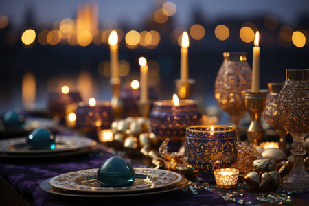 night view during Ramadan kareem professional photographyの素材