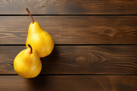 pear isolated kitchen table background professional photographyの素材