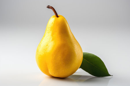 pear isolated kitchen table background professional photographyの素材