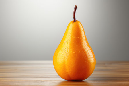 pear isolated kitchen table background professional photographyの素材