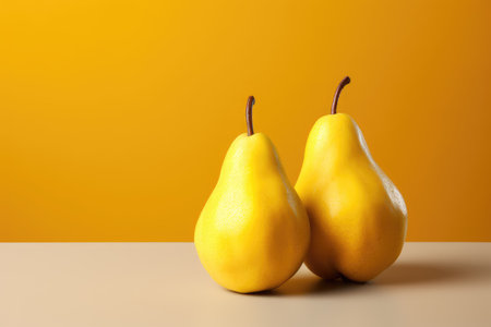 pear isolated kitchen table background professional photographyの素材