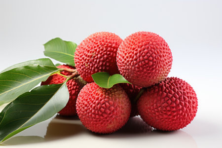 lychee isolated kitchen table background professional photographyの素材