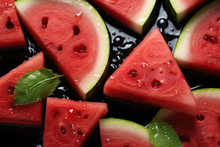 stock photo of watermelon isolated background professional photographyの素材