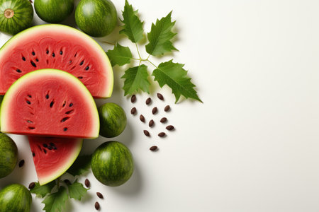 stock photo of watermelon isolated background professional photographyの素材