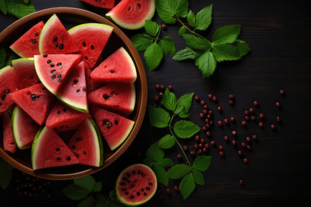 stock photo of watermelon isolated background professional photographyの素材