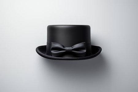 mens top hat sun protection professional photographyの素材