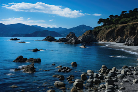 beautiful seascape and peaceful landscape professional photographyの素材