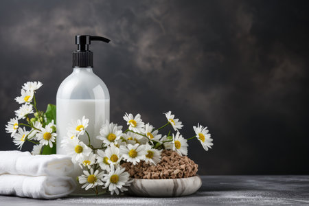 toiletries and bath accessories professional photographyの素材