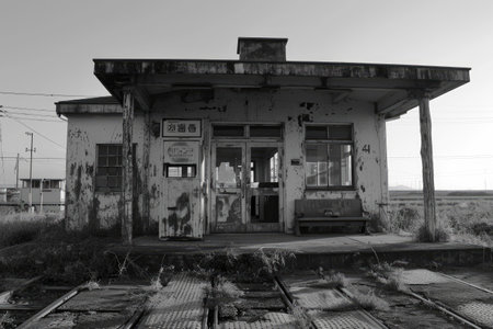 in front of the train station professional photographyの素材