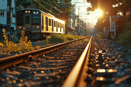in front of the train station professional photographyの素材