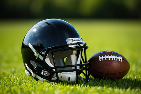 american football helmet professional photographyの素材