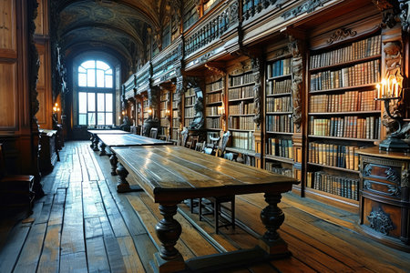 collection of books in the library professional photographyの素材