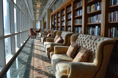 collection of books in the library professional photographyの素材