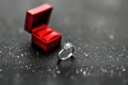 engagement ring for a romantic propose professional photographyの素材