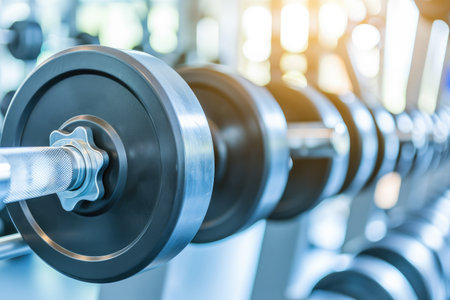 sport equipment in sport center professional photographyの素材