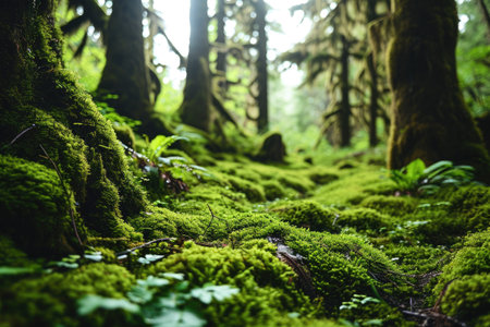 Stock photo of green forest nature professional photographyの素材