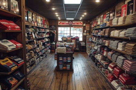 etalase t shirt at inside store professional photographyの素材