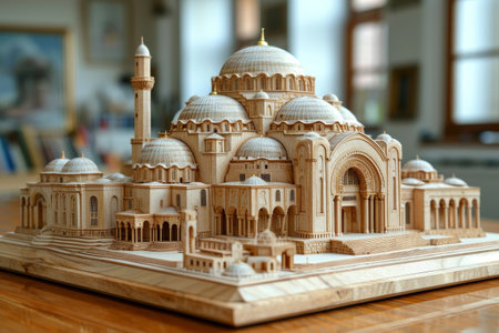 The acourt mosque of miniature clay sculpture professional photographyの素材