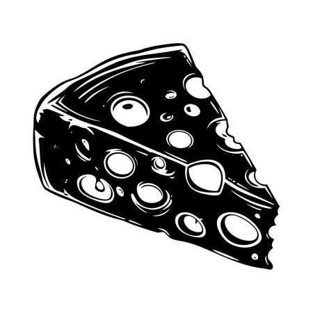 Silhouette Cheese black color onlyの素材