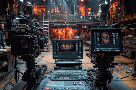 planning shoot of content creator in studio  professional photographyの素材