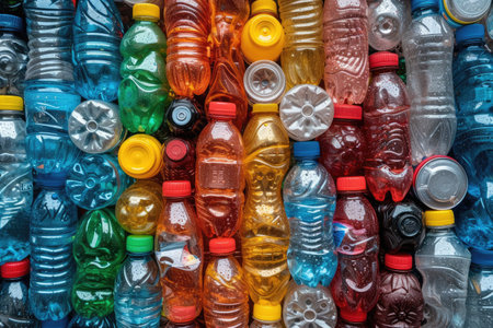 pile of trash plastic bottles  professional photographyの素材