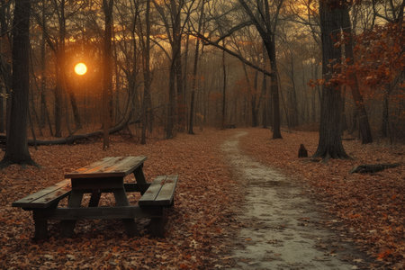 soothing night light of nature professional photographyの素材