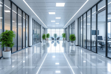 part of modern office hallway professional photographyの素材