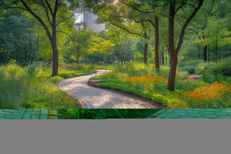 Nature and health in the cities professional photographyの素材