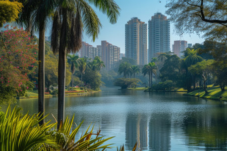 Nature and health in the cities professional photographyの素材