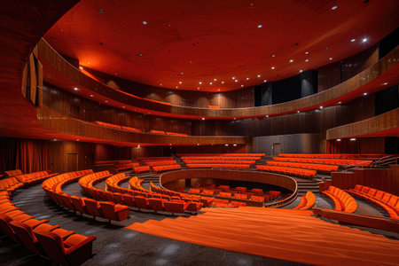 Speeches and meetings hall professional photographyの素材