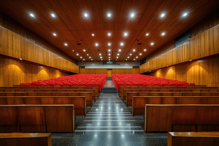 Speeches and meetings hall professional photographyの素材