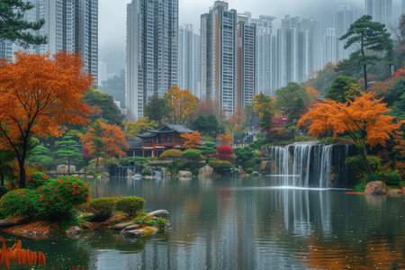 Nature and health in the cities professional photographyの素材