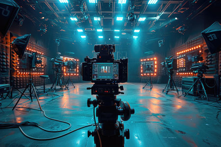 planning shoot of content creator in studio  professional photographyの素材