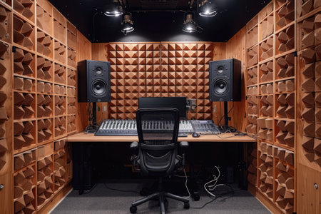 content creator live streaming and podcast at studio professional photographyの素材