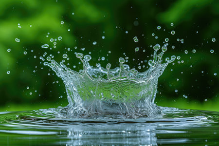 puddles and splashes in rain droplet professional photographyの素材