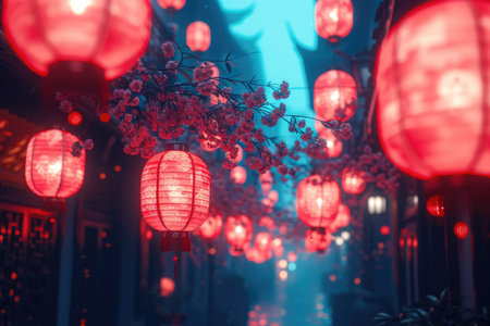 chinese spring festival atmosphere professional photographyの素材