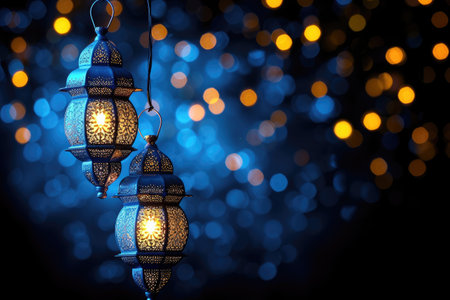 Ramadan kareem islamic or ied mubarak greeting card backgroundの素材