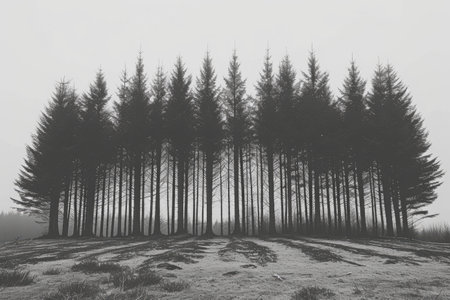 scary green dark forest nature professional photographyの素材