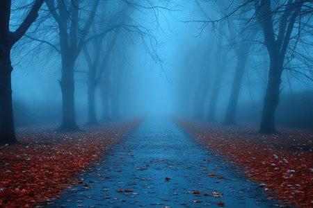 scary green dark forest nature professional photographyの素材