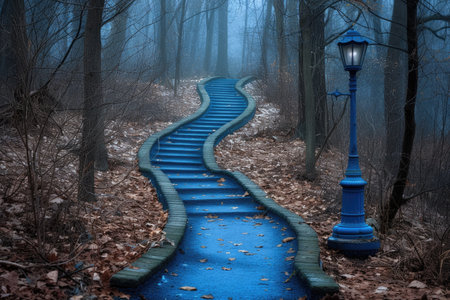 scary green dark forest nature professional photographyの素材