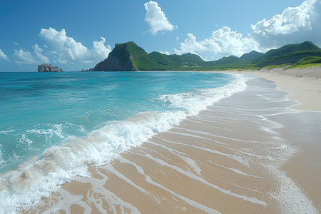 beautiful tropical turquoise ocean beach professional photographyの素材