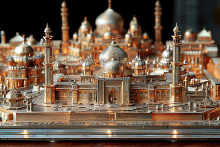 background concept greeting card with theme related to the Ramadan or eid fitr mubarakの素材