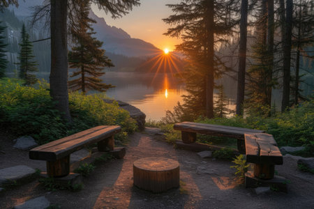 amazing nature forest scenery professional photographyの素材