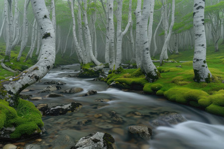 amazing nature forest scenery professional photographyの素材