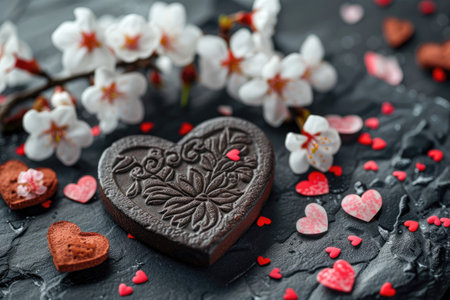 romantic spring love greetings card professional photography backgroundの素材