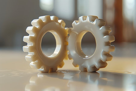 mechanical gear technology creative professional photographyの素材