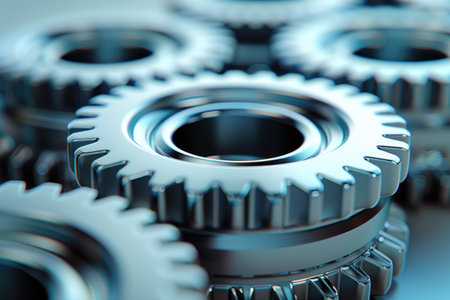 mechanical gear technology creative professional photographyの素材