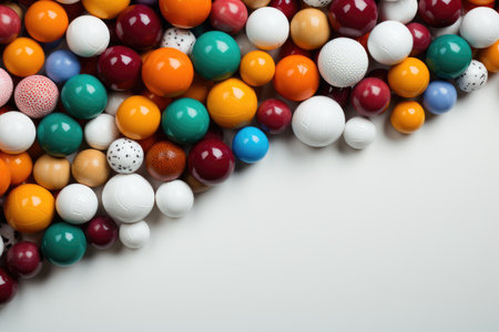 sport balls in background and banner greeting card design imagesの素材