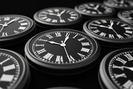 Daylight saving time background greeting card professional photographyの素材